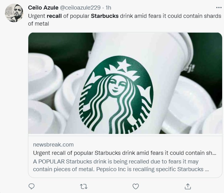 ¿Qué se encontró en la bebida?