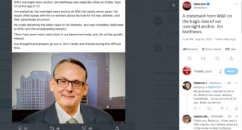 Asesinan locutor Jim Matthews: "Se han derramado muchas lágrimas"