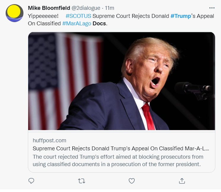 ¿Una petición de apoyo a Trump?