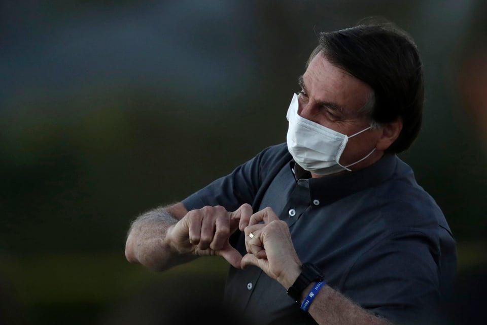 Presidente Bolsonaro vuelve a dar positivo a coronavirus