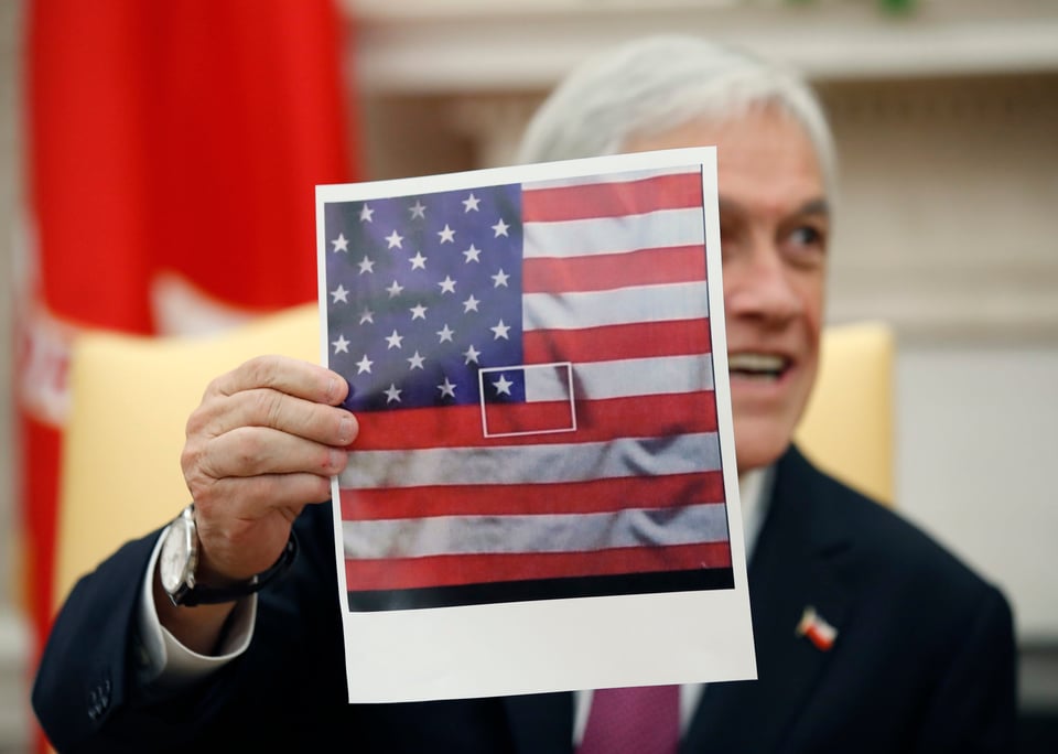 Trump recibe a presidente chileno en la Casa Blanca
