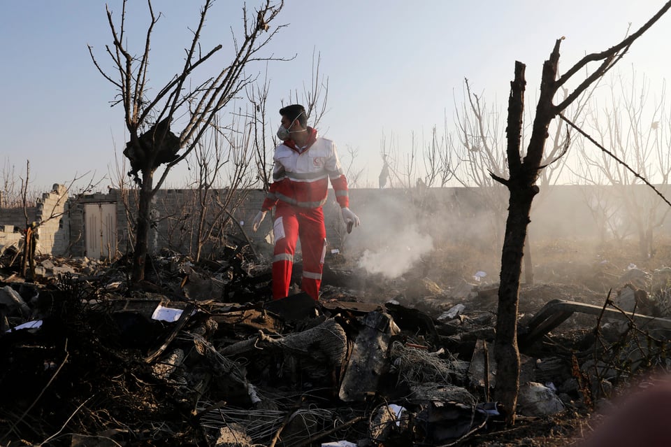 Confirman 176 muertos tras estrellarse avión ucraniano en Irán