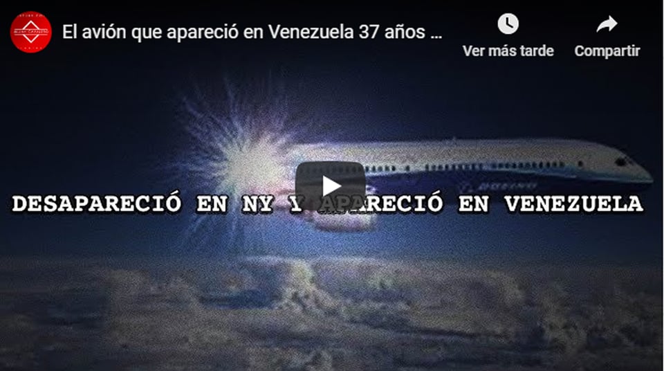 Avión despega de NY y aparece en Venezuela 37 años después… ¿Qué ocurrió?