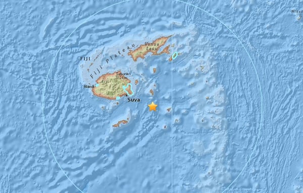 Descartan tsunami que afecte a EE.UU. tras potente sismo en Fiyi