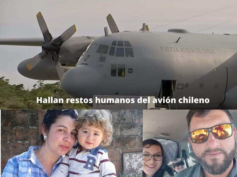 Hallan restos humanos del avión militar chileno desparecido (FOTOS Y VIDEO)
