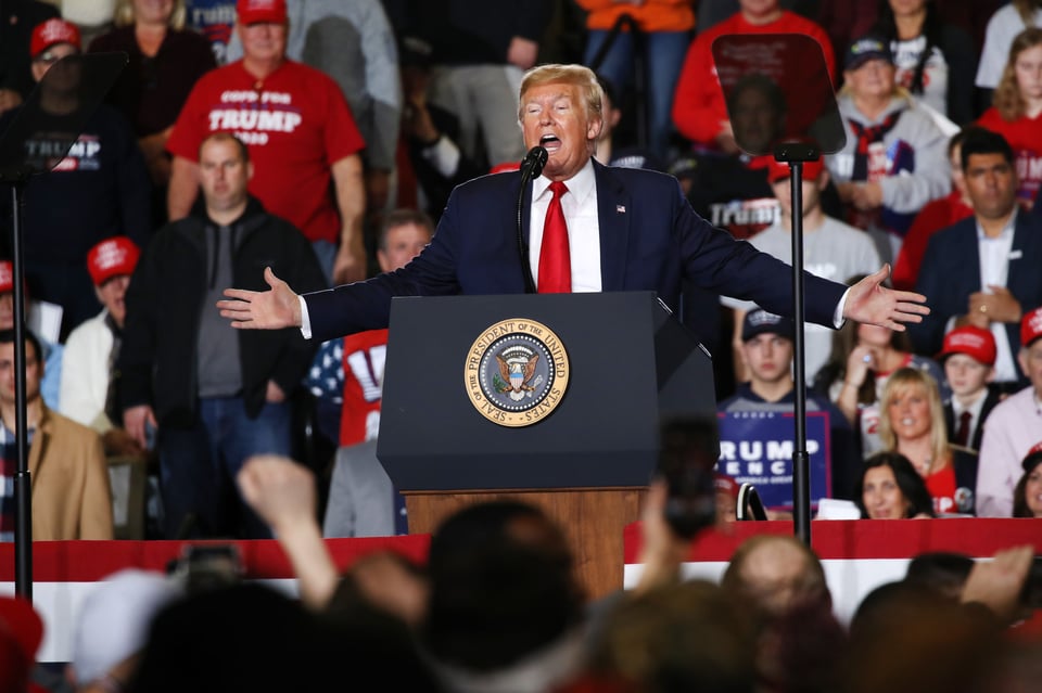 Trump se da un baño de masas en Nueva Jersey y promete detener a la izquierda
