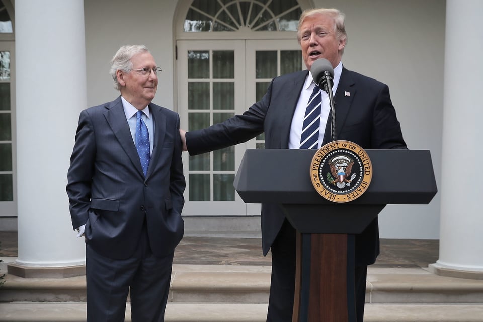 Líder republicano del Senado califica juicio político contra Trump de «precedente tóxico»