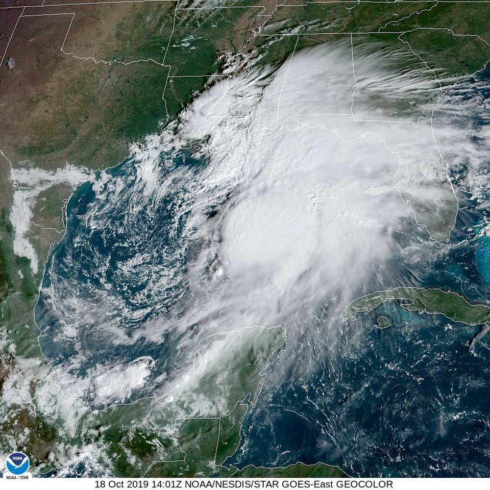 Tormenta tropical Nestor se forma en el Golfo de México