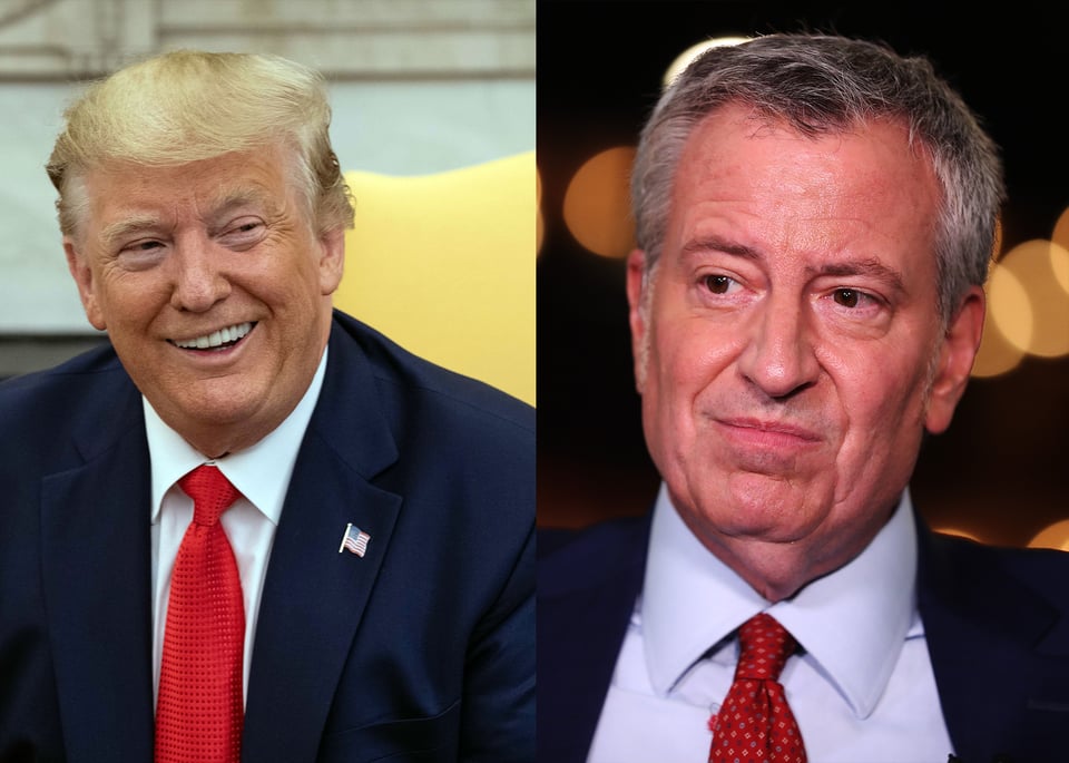 Alcalde De Blasio se retira de carrera presidencial y Trump se burla en Twitter