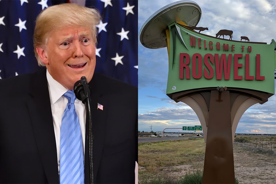 Trump dice haber escuchado cosas interesantes sobre Roswell