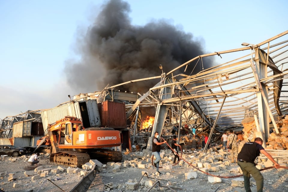 Saldo de la explosión en Beirut: 60 muertos y 3,000 heridos