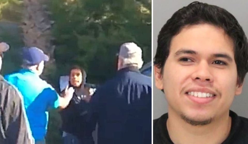California: Hispano es acusado de acuchillar a su ex novia, raptar a su hija; clientes de una gasolinera lo atrapan (VIDEO)