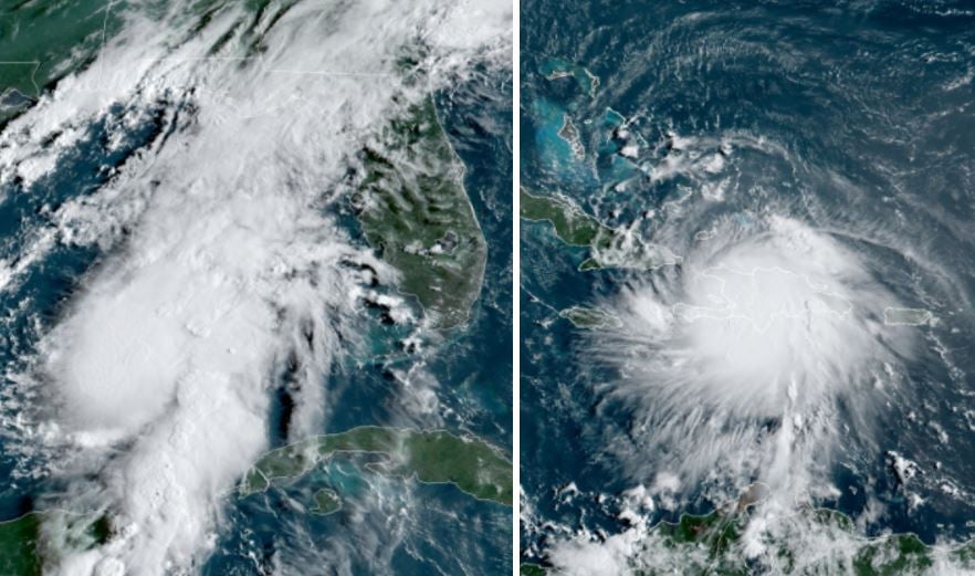 Tormenta Laura deja un muerto mientras sigue en La Española; Marco podría convertirse hoy en huracán