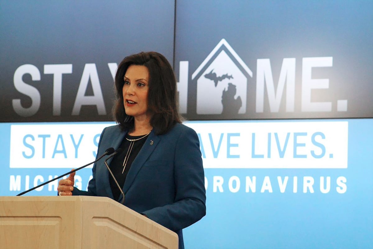 Gretchen Whitmer, gobernadora de Michigan, está en pláticas para ser la vicepresidenta de Biden