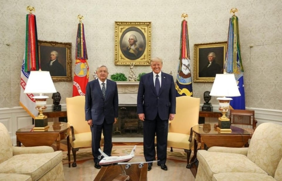 Trump y AMLO dan mensaje conjunto en su primer encuentro