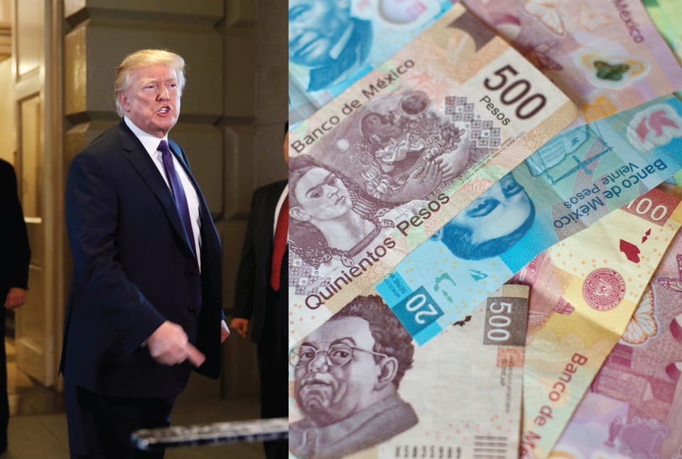Peso mexicano 21 enero sigue ‘nervioso’ por el juicio político a Trump