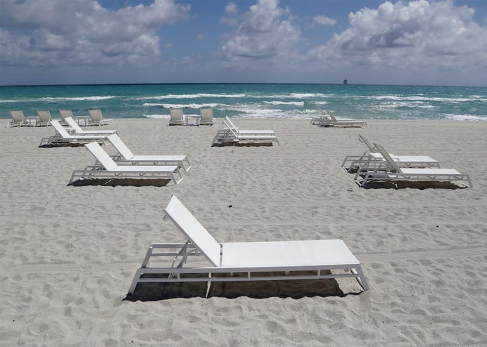 El condado más grande de Florida cierra playas y la mayoría de sus negocios por coronavirus
