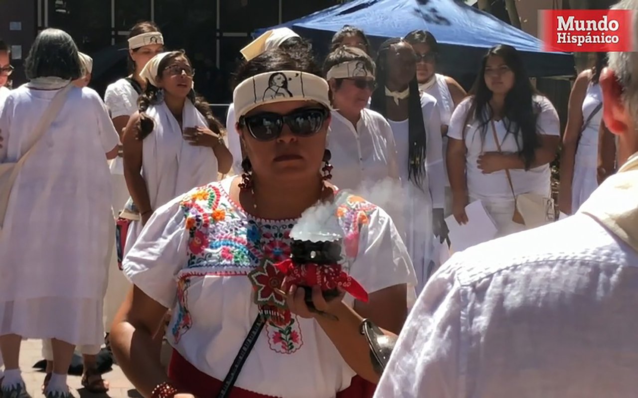 Realizan rituales indígenas contra gobierno de EE.UU. (VIDEO)