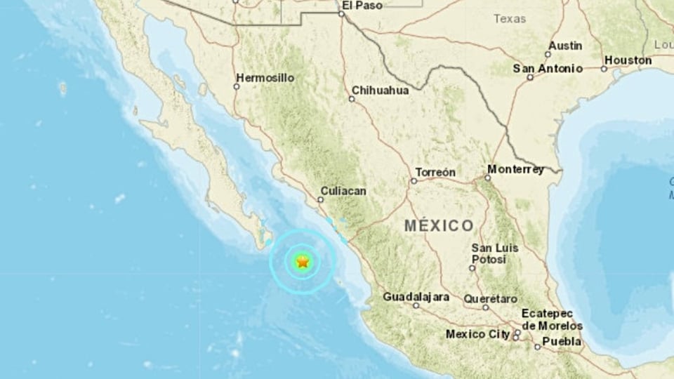 Sismo 6.1 sacude Baja California, México, la madrugada del viernes