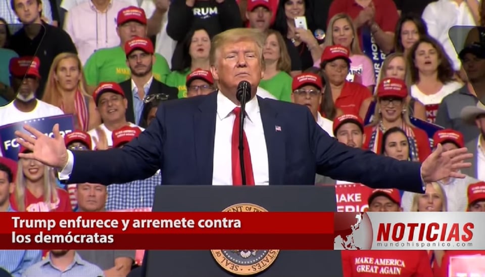 Presidente Donald Trump lanza críticas contra Bloomberg