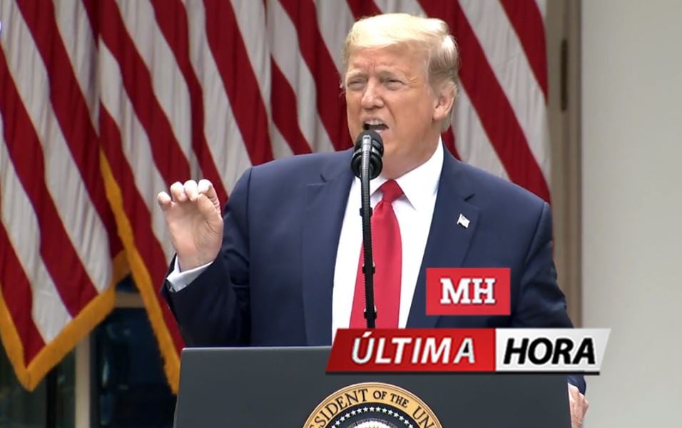 Aseguran que Trump fue trasladado al búnker por protestas del viernes