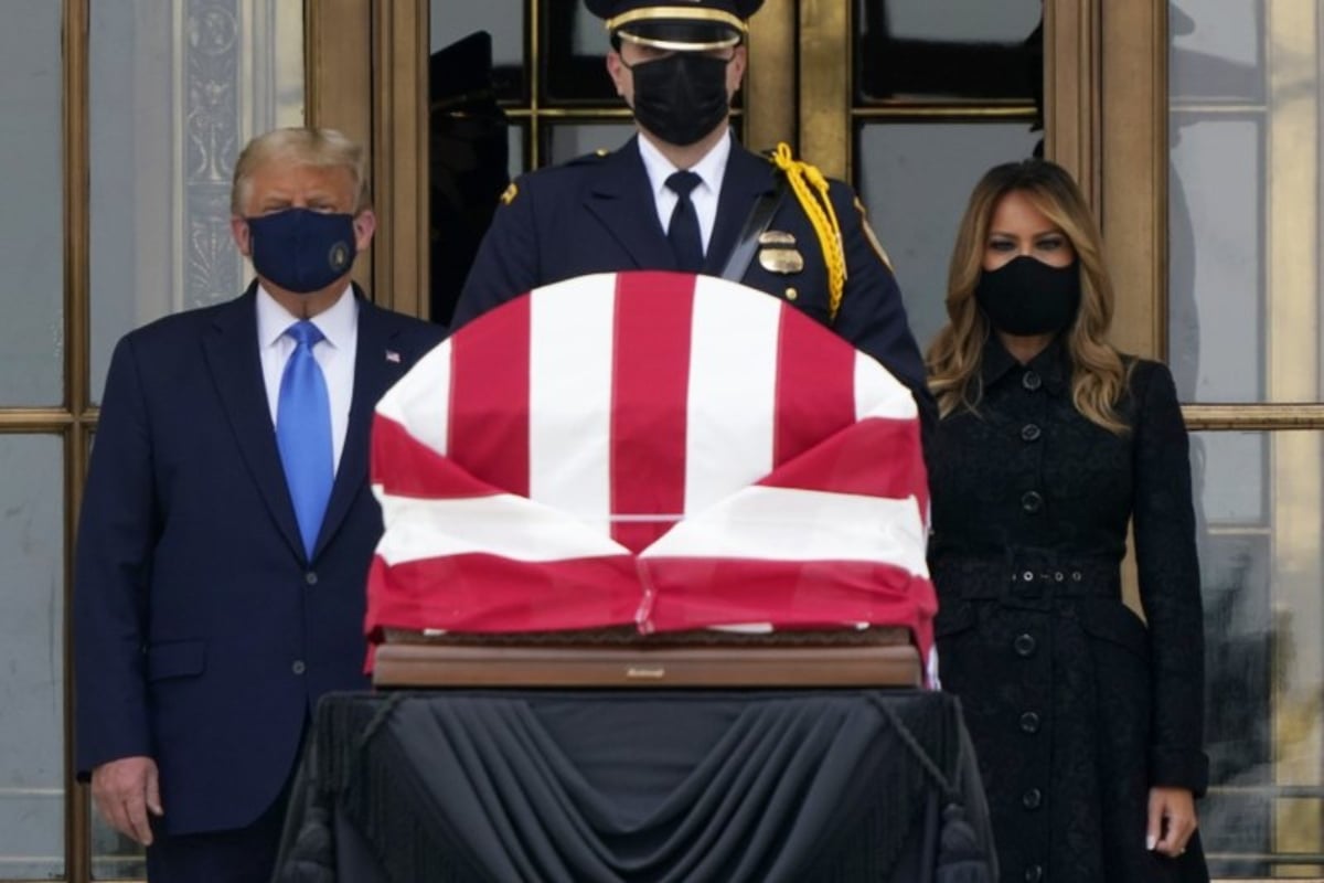 Trump homenaje Ginsburg en la Corte Suprema