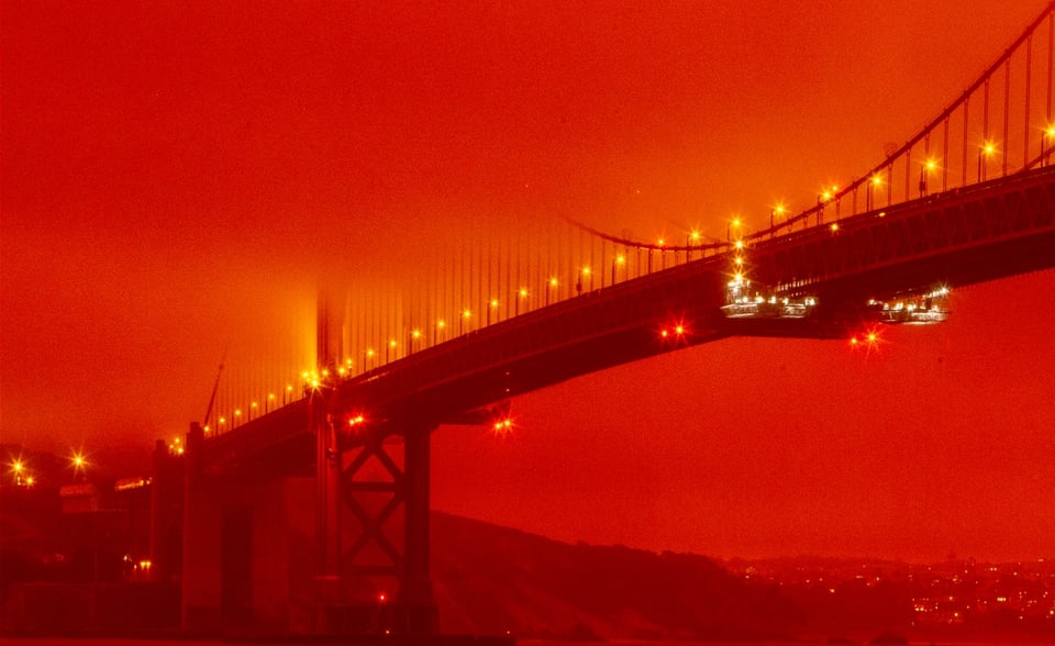 Horizonte apocalíptico: El cielo de California se tiñe de naranja