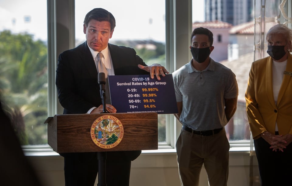 Florida reabre economía estatal y prohíbe multas por no usar mascarilla
