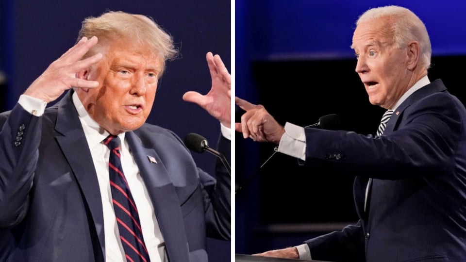 Biden manda a callar a Trump en pleno debate