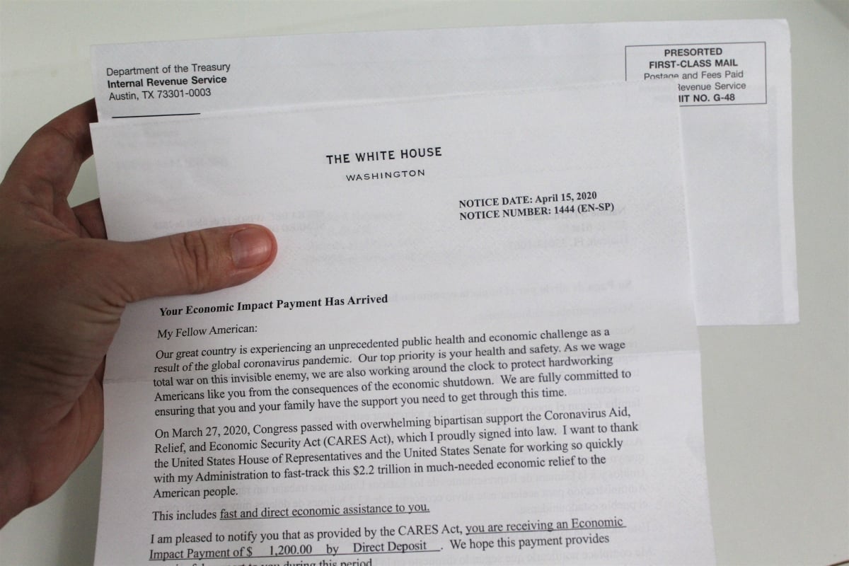 carta IRS cheques