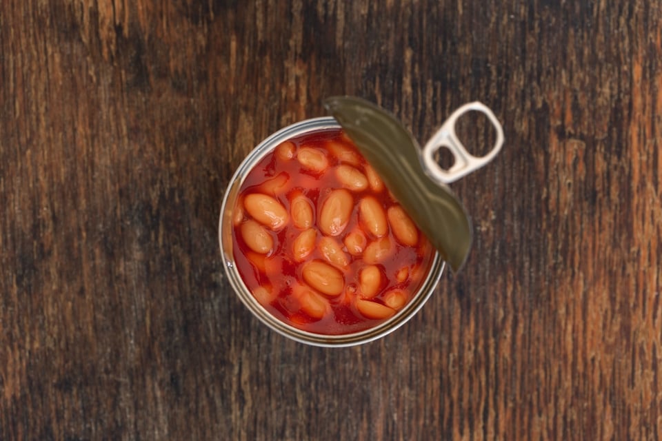 Curioso: Sorpresa repugnante dentro de una lata de frijoles