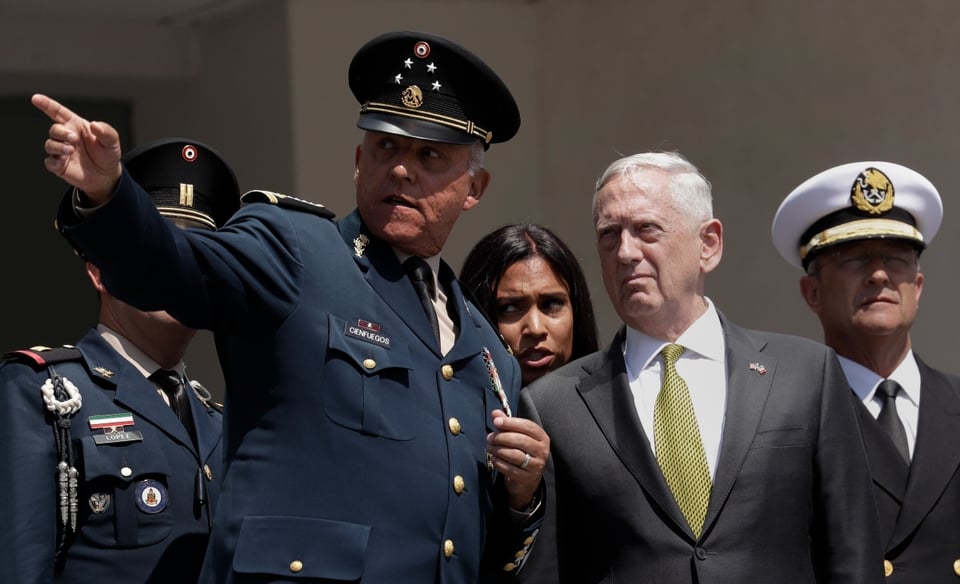 EEUU acusa de narcotráfico a ministro de Defensa de Peña Nieto