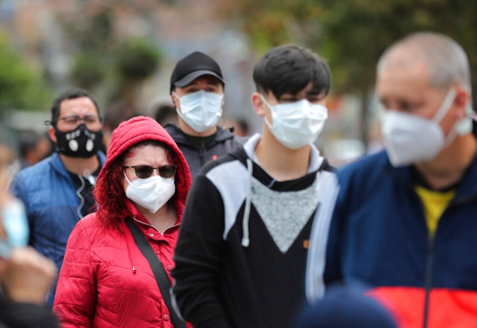 Colombia reporta un millón de casos de coronavirus