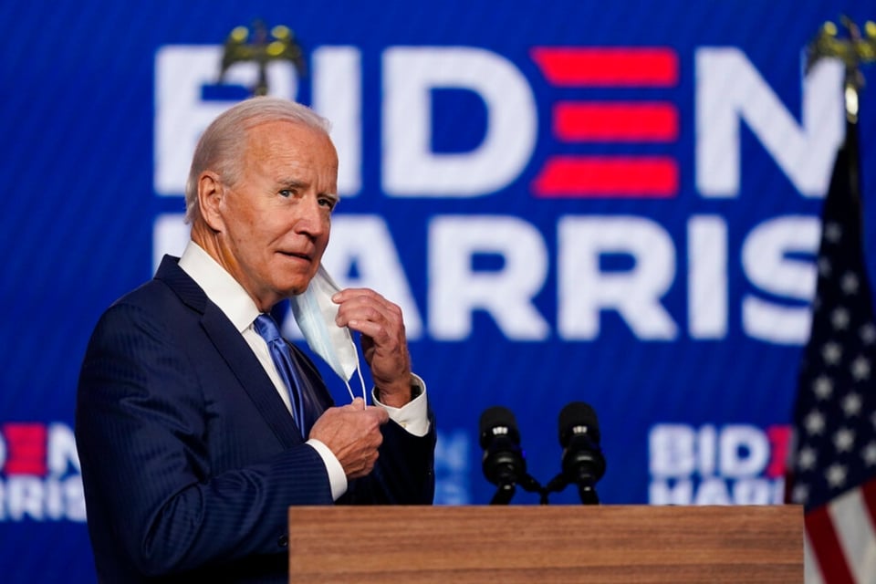 Joe Biden: «Honrado de que me hayan elegido para dirigir nuestro gran país»