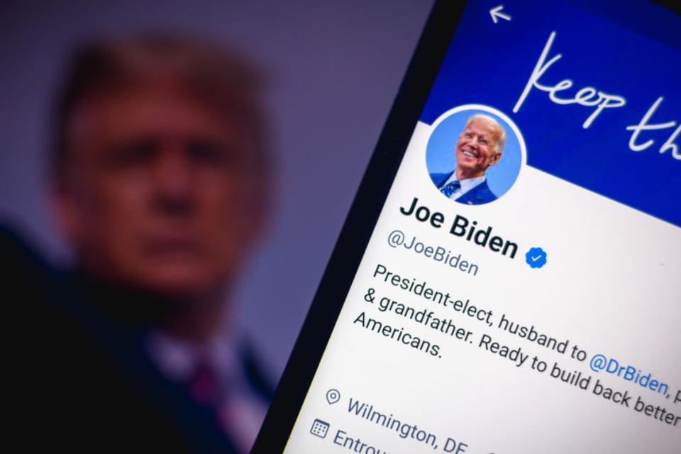 Mientras Trump pierde seguidores en Twitter, Joe Biden los gana