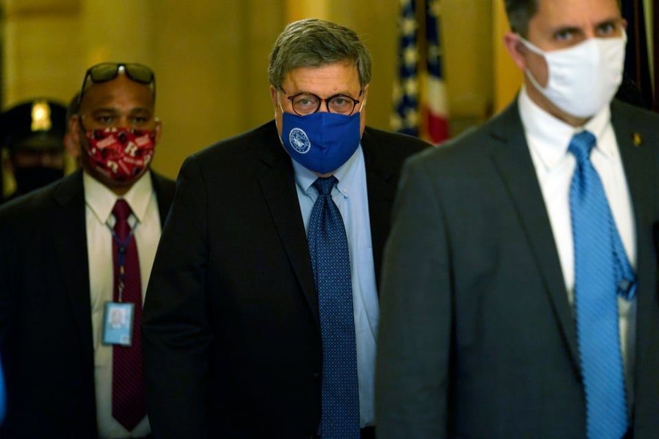 William Barr, secretario de Justicia, autoriza investigaciones sobre fraude en elecciones