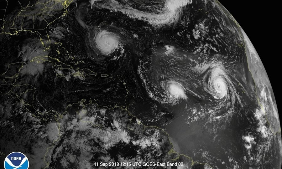 Trump: El huracán Florence es «tremendamente grande y húmedo»
