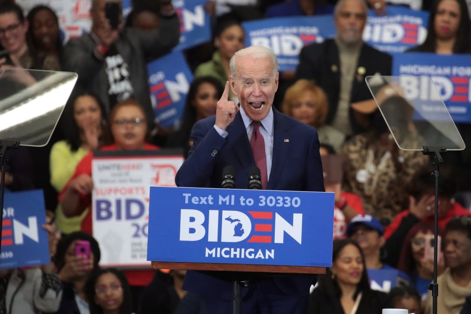 Joe Biden gana primarias demócratas en Michigan en las que enfrenta a Bernie Sanders rumbo a la Casa Blanca