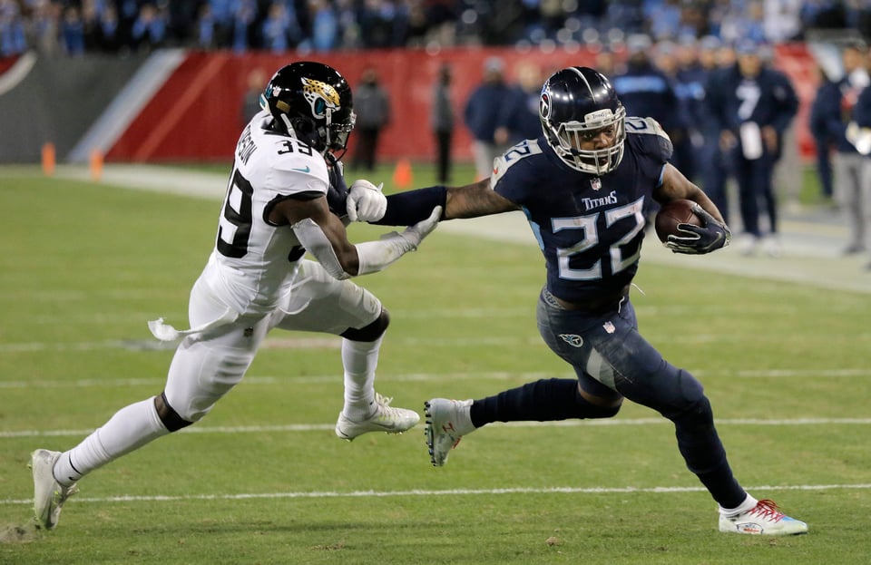 NFL Titans aplastan a Jaguars con noche récord para Derrick Henry