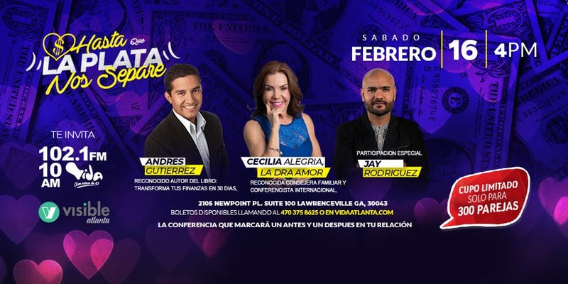 Hasta que la plata nos separe: la conferencia que marcará tu vida