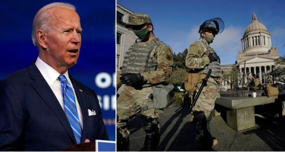 EE.UU. refuerza seguridad por posibles marchas violentas por juramentación de Biden