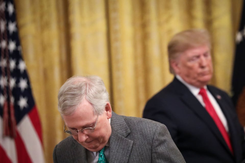 Aseguran que McConnell esta ‘complacido’ con juicio para Trump