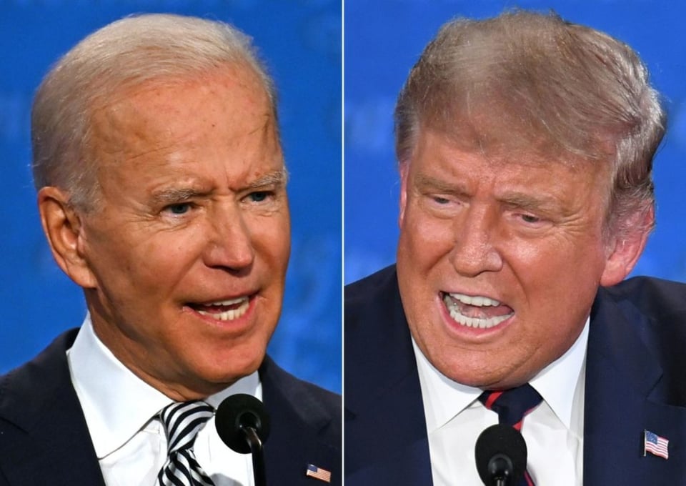 Biden dijo estar «cansado» de hablar de Trump, el único que no lo llama