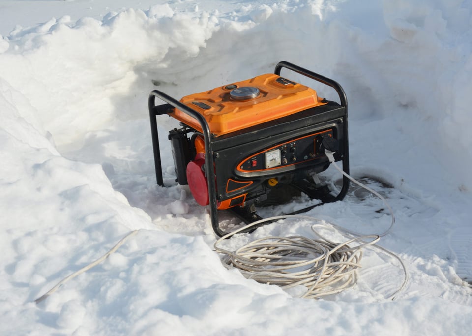 invierno, nieve, generador, tormenta, clima extremo