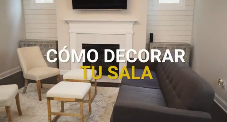 Lo que debes tomar en cuenta a la hora de decorar de tu sala (Video)
