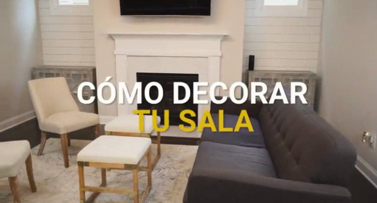 Lo que debes tomar en cuenta a la hora de decorar de tu sala (Video)