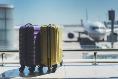 luggage, airport, suitcases, holidays, family