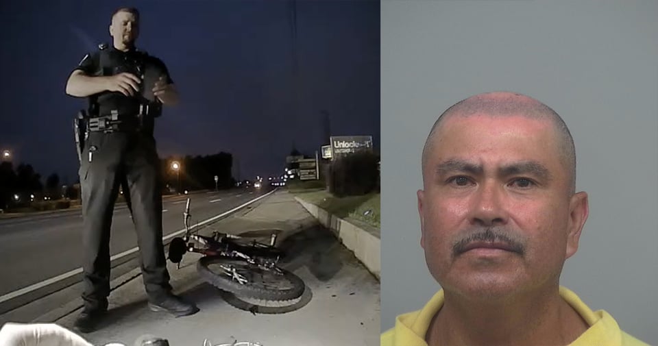 Crónica: Policía baja a hispano de su bicicleta justo al salir de la tienda