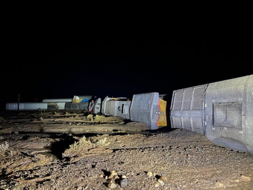 Se descarriló tren y dejó «varios heridos» mientras combaten inundaciones en Utah