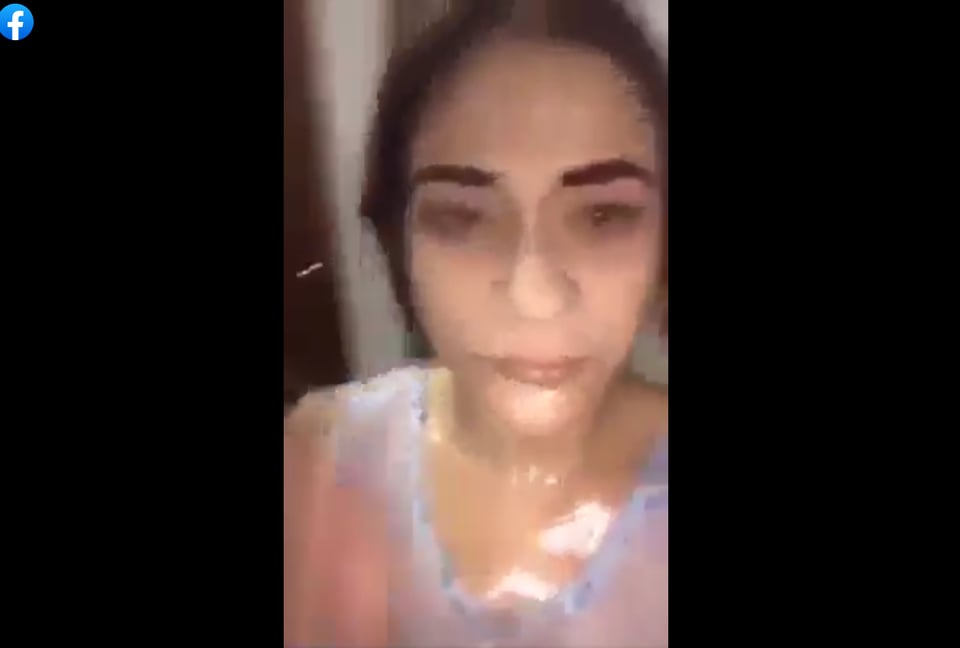 unfaithful woman sprayed gasoline: The videos circulating